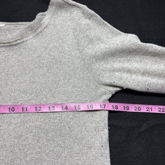 Anthropologie MOTH Women Dress Long Sleeve Asymmetric Hem Knit Sz M Beige 11-6 - Picture 7 of 10